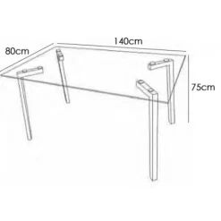 Online Muebles1Click Mesa comedor Sullie