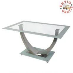 Clearance Muebles1Click Mesa cristal Unique