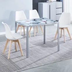Sale Muebles1Click Mesa fija Flores + 4 sillas Fina