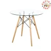 New Muebles1Click Mesa redonda cristal 80 Vintage