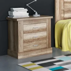 Clearance Muebles1Click Mesita 3 cajones Chellén