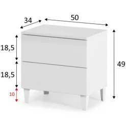 New Muebles1Click Mesita de noche Diva