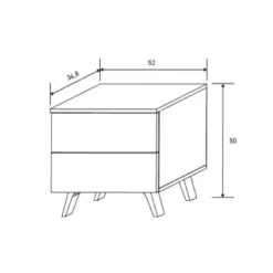 New Muebles1Click Mesita noche Soto