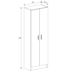 Best Muebles1Click Mueble multiusos 2 puertas aura