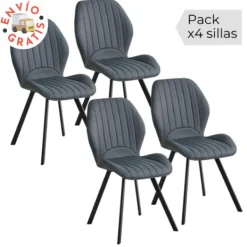 Online Muebles1Click Pack de 4 sillas Delaware 2