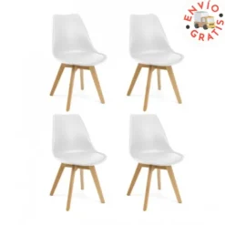 Clearance Muebles1Click Pack de 4 sillas Nordic