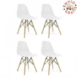 Clearance Muebles1Click Pack de 4 sillas Vintage