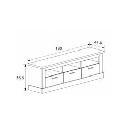 Discount Muebles1Click Salón Chellén Cambria-Blanco 05