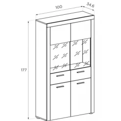 Outlet Muebles1Click Salón comedor completo Texas