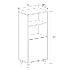 Discount Muebles1Click Salón Soto completo N02 blanco - roble