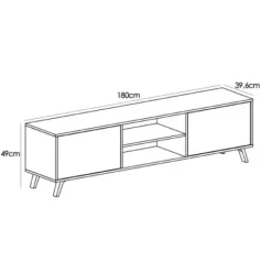 Discount Muebles1Click Salón Soto completo N02 blanco - roble