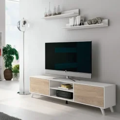 New Muebles1Click Salón Soto N03 blanco - roble