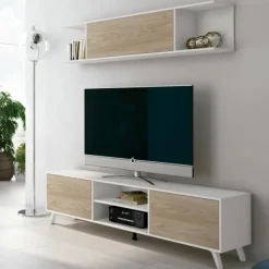 Clearance Muebles1Click Salón Soto N01 blanco-roble