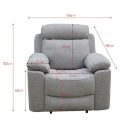 Online Muebles1Click Sillón 1 plaza relax manual Olimpo