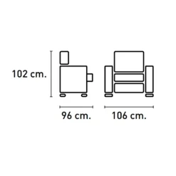 Discount Muebles1Click Sillón relax eléctrico Menfis