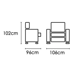 Online Muebles1Click Sillón relax Menfis