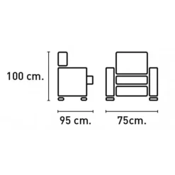 Hot Muebles1Click Sillón relax Siberia