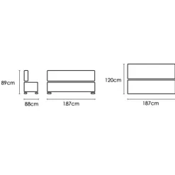 Clearance Muebles1Click Sofá cama Cesto