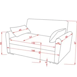 Hot Muebles1Click Sofá cama Ciro