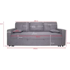 Online Muebles1Click Sofá cama Dax