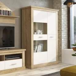 Sale Muebles1Click Vitrina baja Chellén Cambria-Blanco