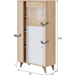 Muebles1Click Vitrina Kikua Plus