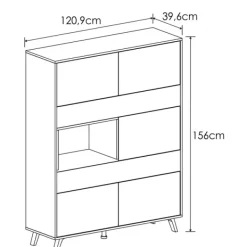Clearance Muebles1Click Vitrina Soto