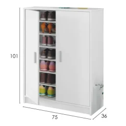 Sale Muebles1Click Zapatero - armario Liss blanco