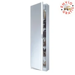 Online Muebles1Click Zapatero + espejo Kris blanco