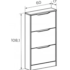 Sale Muebles1Click Zapatero 3 puertas Champions